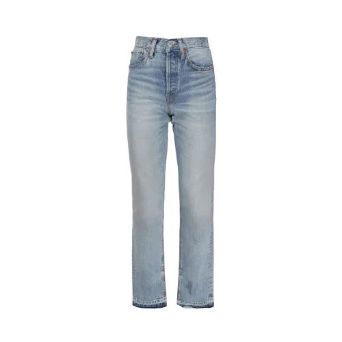 Re/Done , Straight Jeans ,Blue female, Sizes: