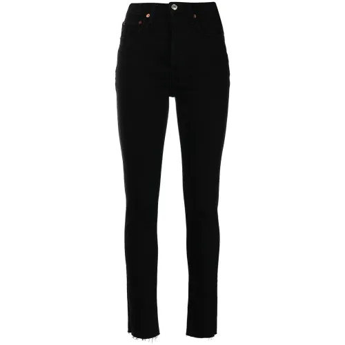 Re/Done , Women's Clothing Jeans 0pa Aw21 ,Black female, Sizes: