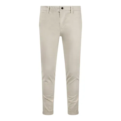 Re-Hash , Slim Fit Chino Trousers ,Beige male, Sizes: