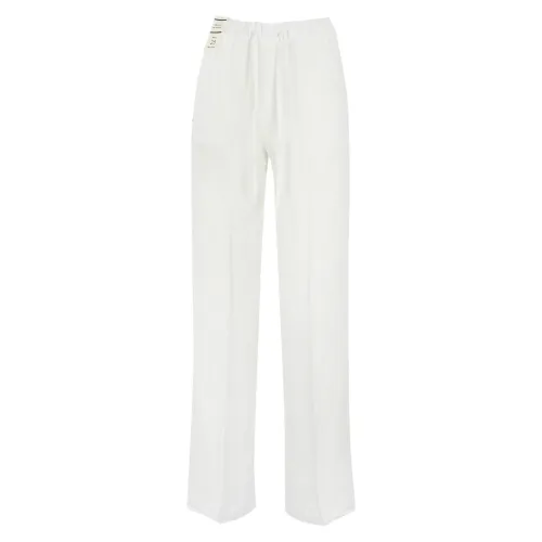 Re-Hash , White Linen Trousers ,White female, Sizes: