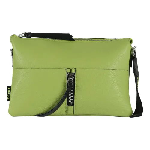 Rebelle , Hammered Leather Handbag Athena ,Green female, Sizes: ONE SIZE