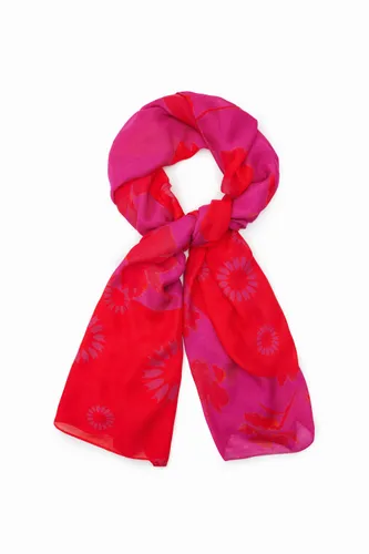 Rectangular floral foulard - RED - U