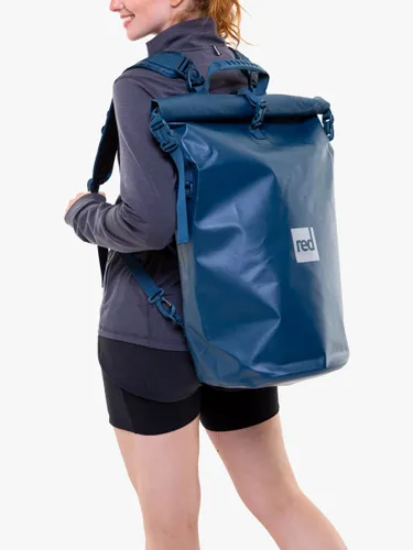 Red 30L Waterproof Roll-Top Dry Bag Backpack - Deep Blue - Unisex