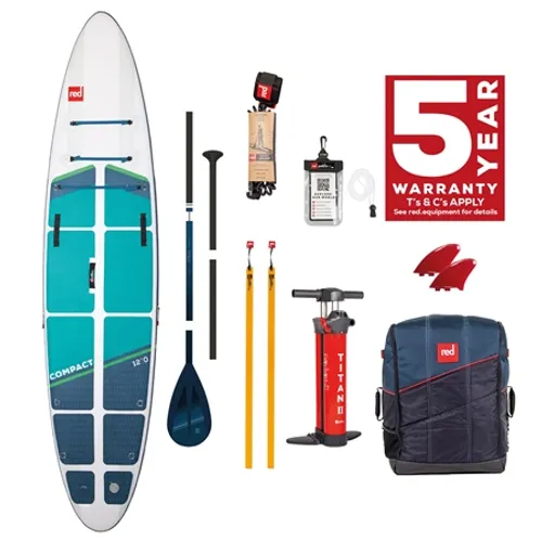 Red Paddle 12'0" Compact 5 Piece Paddle SUP - Blue - 12'0"