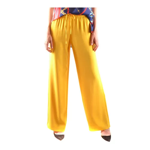 RED Valentino , Wide Leg Classic Yellow Pants ,Yellow female, Sizes: