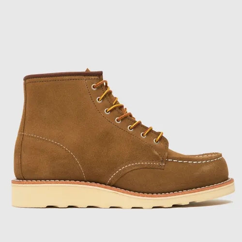 Red Wing 6-inch Classic moc toe Boots in Khaki