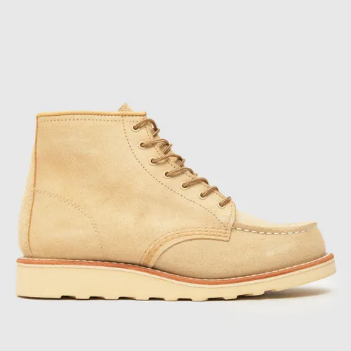Red Wing 6-inch Classic moc toe Boots in Stone