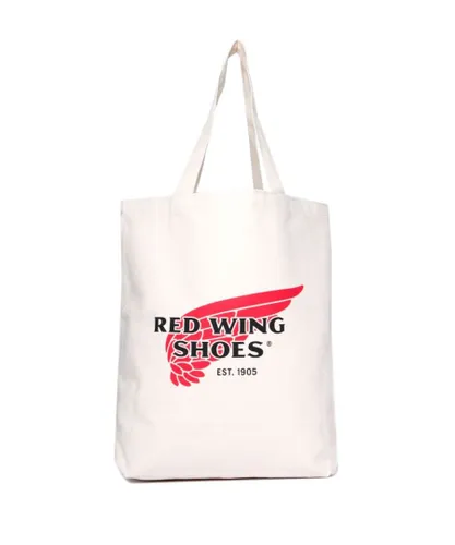 Red Wing Mens Accessories Logo Canvas Tote Bag in White - One Size