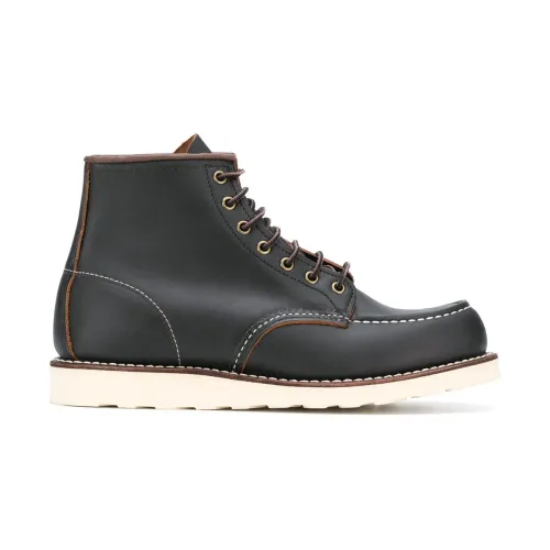 Red Wing Shoes , Classic Mock Toe Boots ,Black male, Sizes: