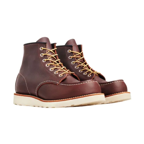 Red Wing Shoes , Moc Toe Briar Oil Slick Men Shoe ,Brown male, Sizes: