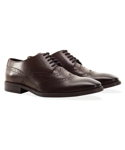 Redfoot Mens Arthur Brown Leather Derby Shoe
