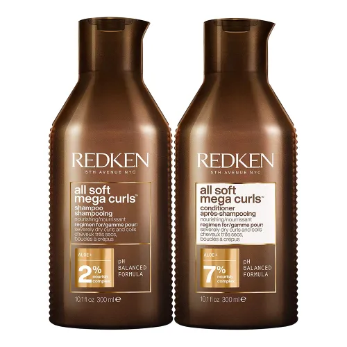 REDKEN All Soft Mega Curls Shampoo and Conditioner Duo 300ml