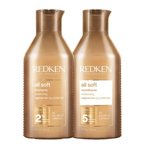 REDKEN All Soft, Shampoo and Conditioner Set, for Dry Hair,