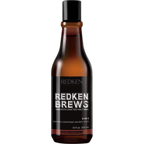 REDKEN Brews, Men's 3-In-1 Shampoo, Cleanse and Soften Your