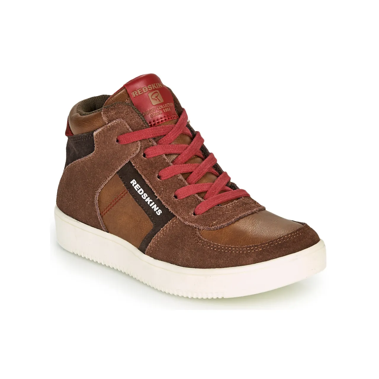 Redskins  LAVAL KID  boys's Children's Shoes (High-top Trainers) in Brown