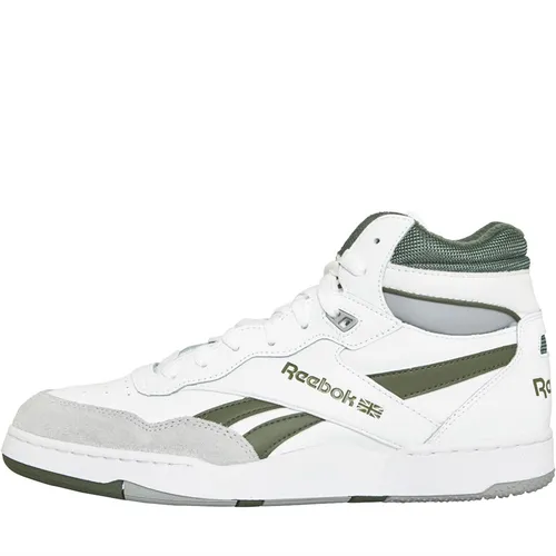 Reebok BB 4000 II Mid Trainers Footwear White/Cloud Grey/Varsity Green
