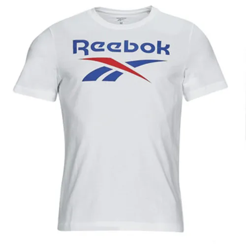 Reebok Classic  Big Logo Tee  men's T shirt in White