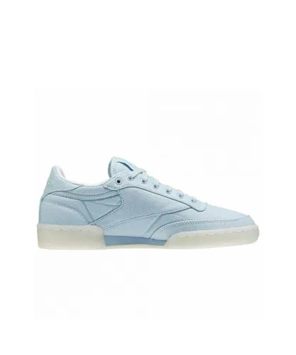 Reebok Club C 85 Lace-Up Blue Canvas Womens Trainers BD2841