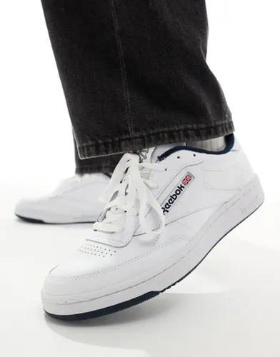 Reebok Club C 85 trainers in white and blue
