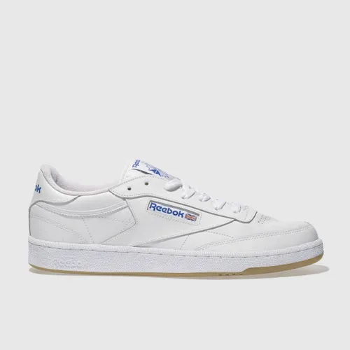Reebok Club C 85 Trainers In White & Navy