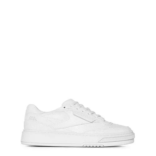 REEBOK Club C Ltd Cracked Leather Sneakers - White