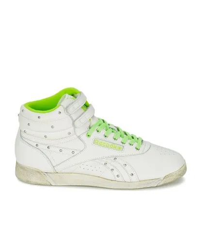 Reebok Freestyle Hi Vintage Womens White Trainers Leather