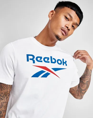 Reebok Large Logo T-Shirt - White - Mens