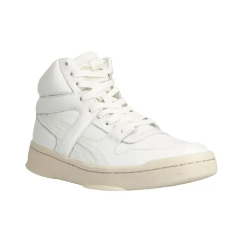 Reebok , Leather Round Toe Sneakers ,White male, Sizes: