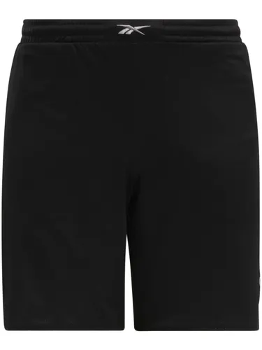 Reebok logo-print mesh shorts - Black
