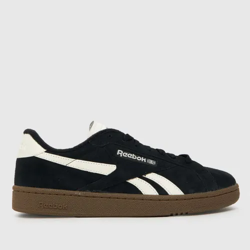 Reebok Men's Black and White Club C Grounds Trainers