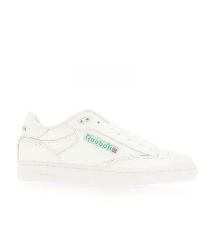 Reebok Mens Classics BEAMS Club C Bulc Trainers in White Green Leather (archived)