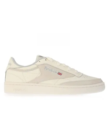 Reebok Mens Classics Club C 85 Trainers in Chalk - Off-White Leather (archived)