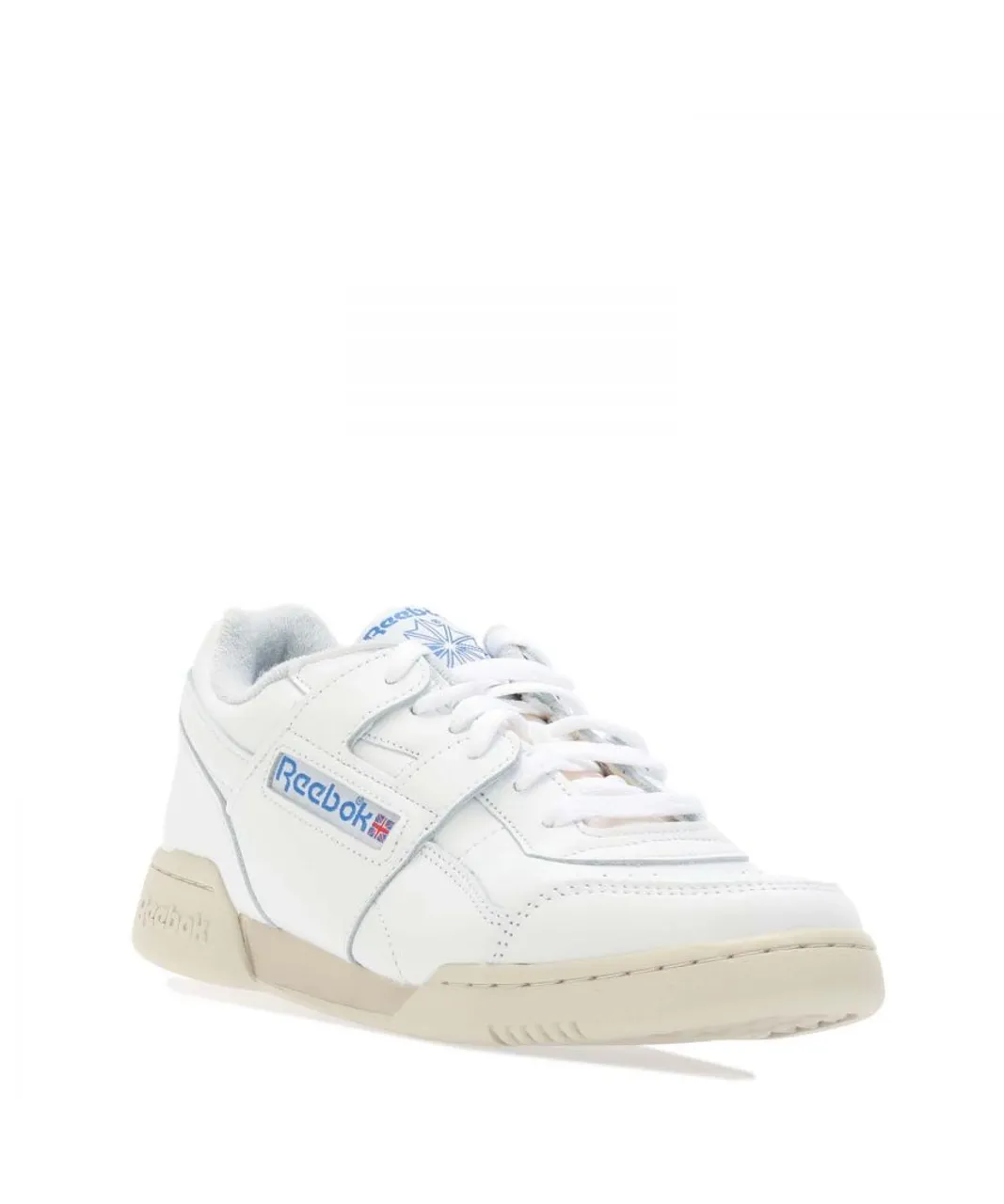 Reebok Mens Classics Unisex Workout Plus Vintage Trainers in White Leather (archived)