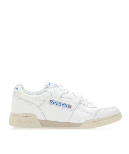 Reebok Mens Classics Unisex Workout Plus Vintage Trainers in White Leather (archived)