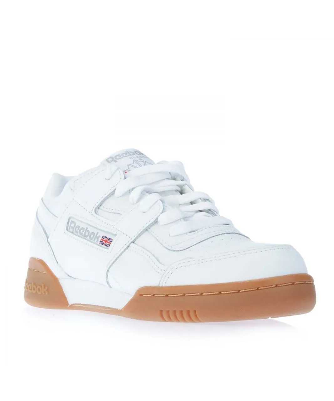 Reebok Mens Classics Workout Plus Trainers in White Leather (archived)