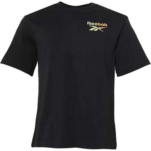 Reebok Mens Graphic Series Gradient Vector T-Shirt Black