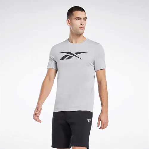 Reebok Mens Graphic Series Vector T-Shirt Pure Grey