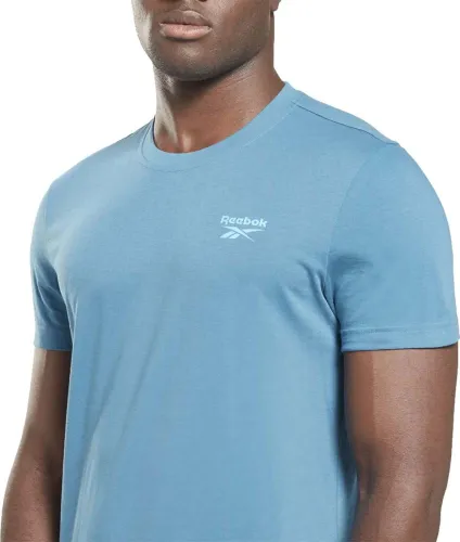 Reebok Men's Identity Left Chest Logo T-Shirt Steely Blue M