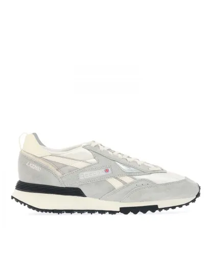 Reebok Mens LX 2200 Trainers in Grey Leather (archived)