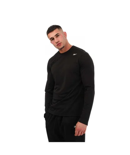 Reebok Mens Training Tech Long Sleeve T-Shirt in Black
