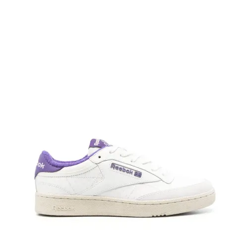 Reebok , Purple Club C 85 Low-Top Sneakers ,Purple male, Sizes: