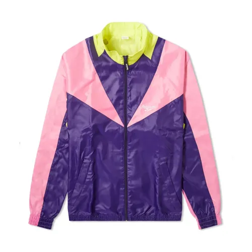 Reebok , Retro Twin Vector Track Jacket ,Purple male, Sizes: