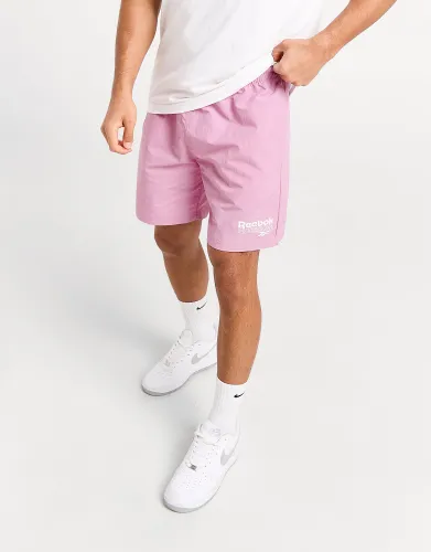 Reebok Stack Logo Shorts - Pink - Mens