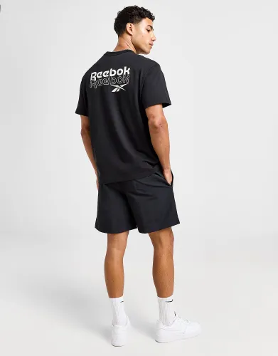 Reebok Stack Logo T-Shirt - Black - Mens
