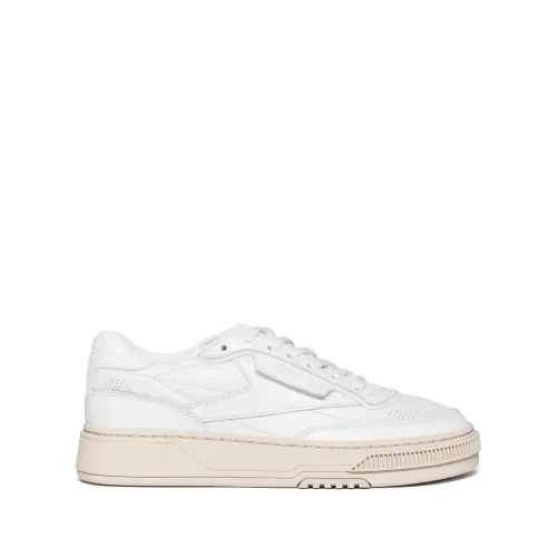 Reebok , White Leather Sneakers ,White male, Sizes: