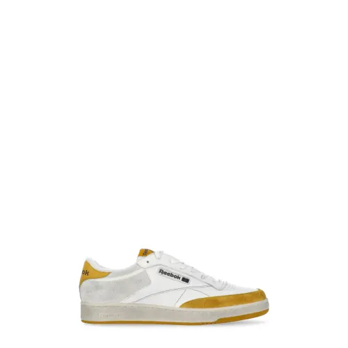 Reebok , White Leather Sneakers with Contrasting Details ,White male, Sizes: