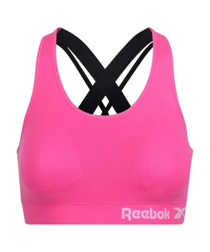 Reebok Womens Alexa Sports Bra - Pink