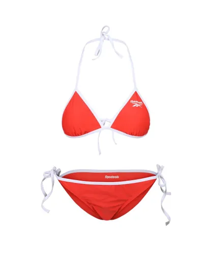 Reebok Womens Allegra 2 Piece Bikini Set - Red Nylon