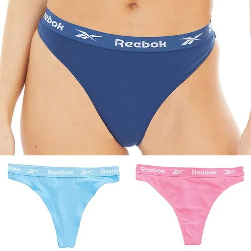 Reebok Womens Carina Three Pack Thongs Batik Blue/Atomic Pink/Essential Blue