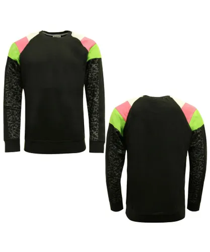 Reebok Womens RR Crew Neck Sweatshirt Jumper Jacket Black S01460 A46A Textile